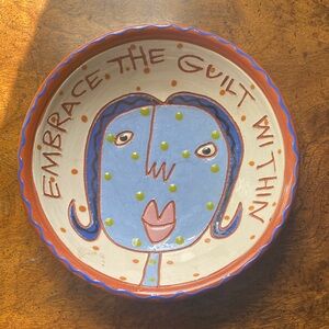 Ceramic bowl “Embrace the Guilt” Animalia collection by Pritchett and Shelby